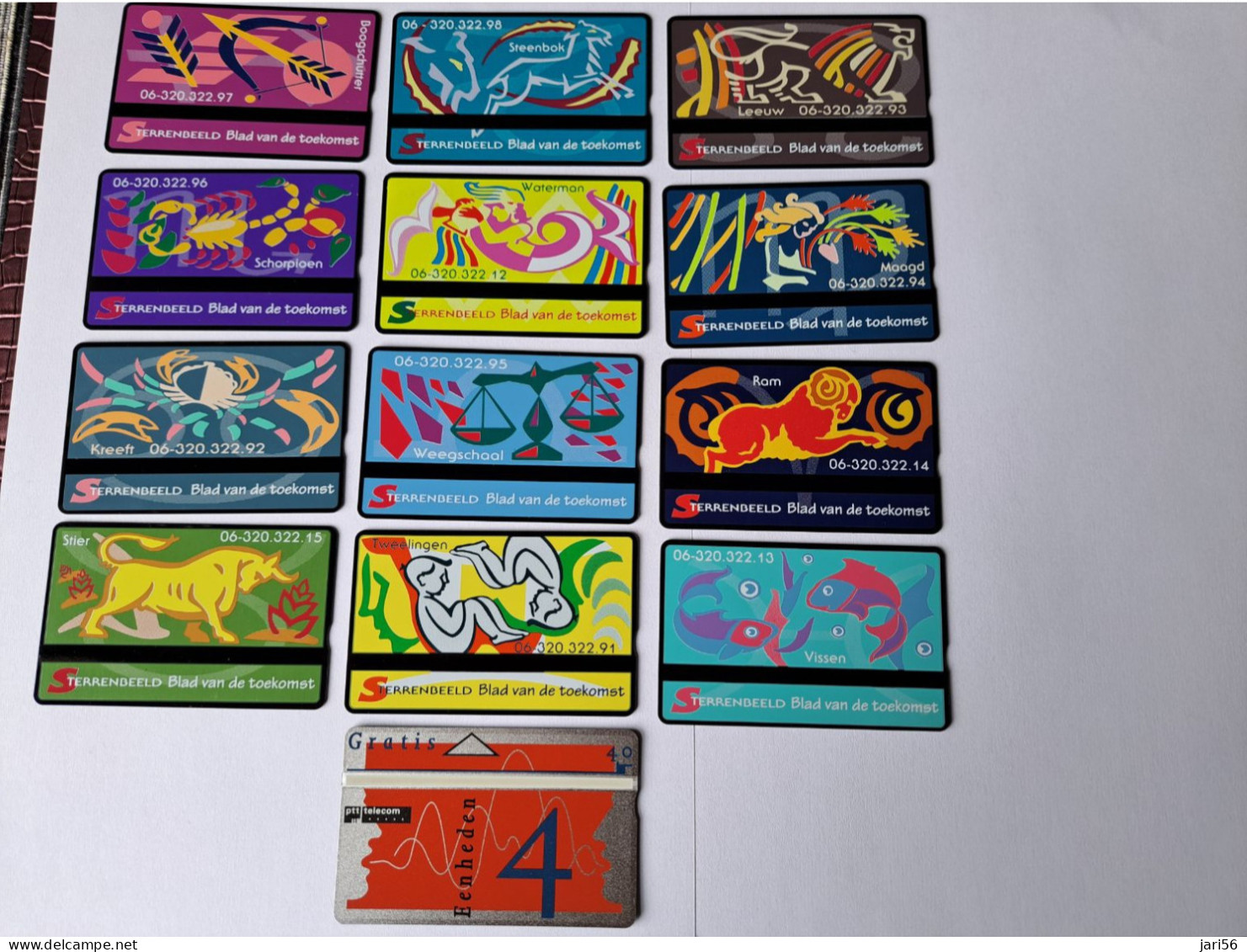 NETHERLANDS  4 UNITS / 12 CARDS /COMPLETE  / HOROSCOPE SERIES /   / RCZ 646.01T/M 646.12/ DIFFICULT !!  MINT  ** 16262** - [3] Sim Cards, Prepaid & Refills