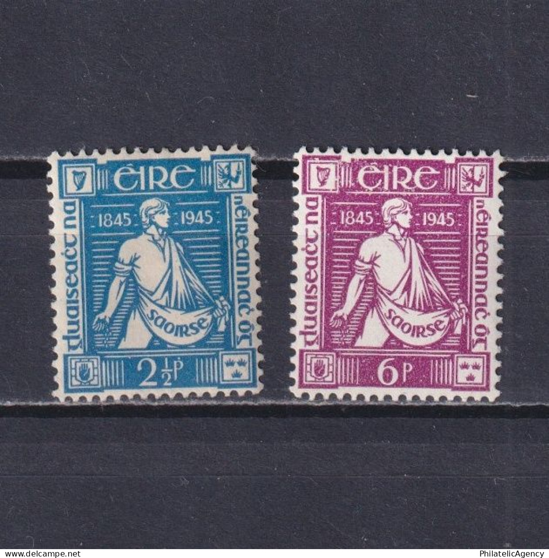 IRELAND 1945, SG# 136-137, Sower, MH - Neufs