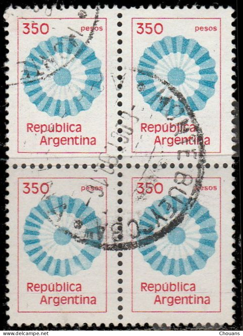 Argentine 1979. ~ YT 1192 B4 X 3 + 1193B4  - Couleurs Nationales  (4 Blocs De 4) - Ongebruikt