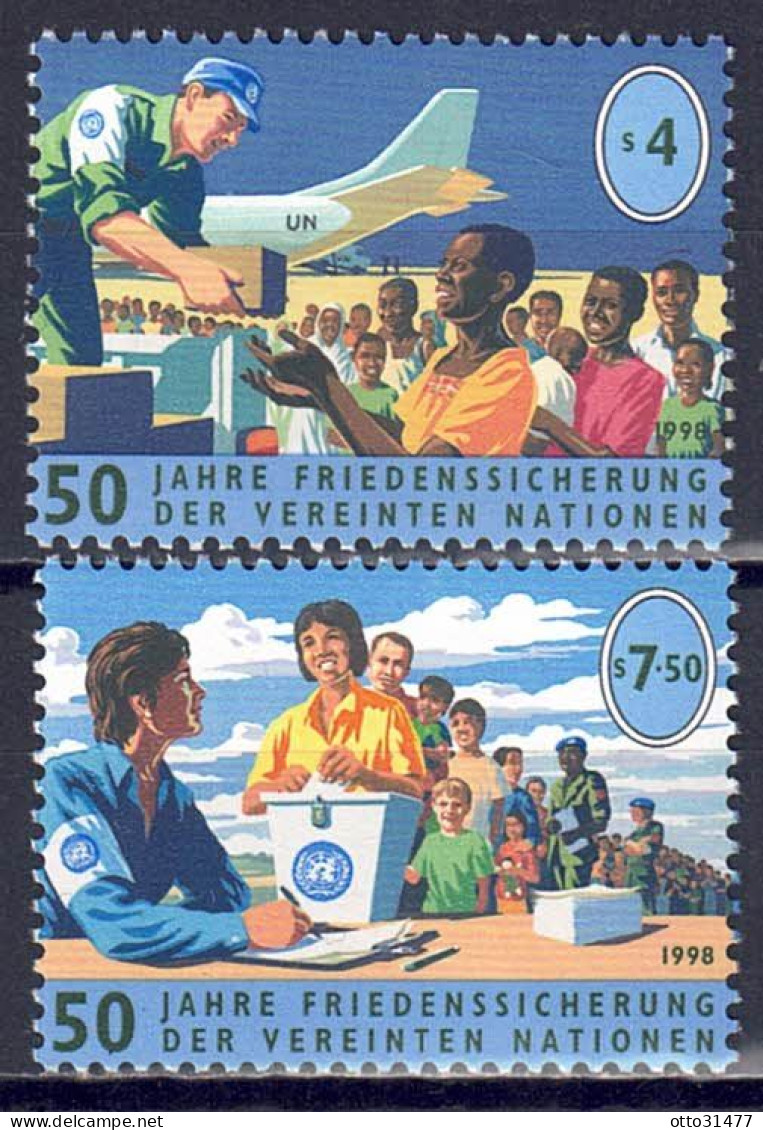 UNO Wien 1998 - 50 Jahre Frieden, Nr. 266 - 267, Postfrisch ** / MNH - Unused Stamps
