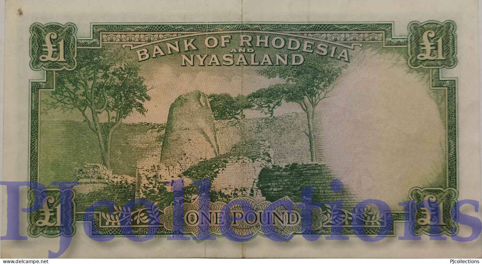 RHODESIA & NYASALAND 1 POUND 1957 PICK 21a XF - Rhodesia