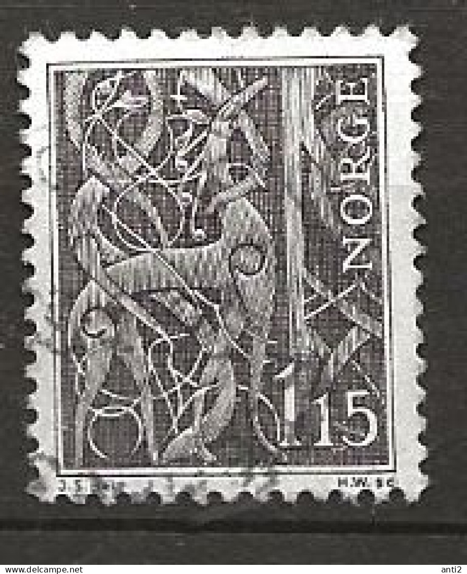 Norway 1969 Ornamentation On The North Portal Of The Stave Church In Urnes Mi 578 Cancelled(o) - Used Stamps