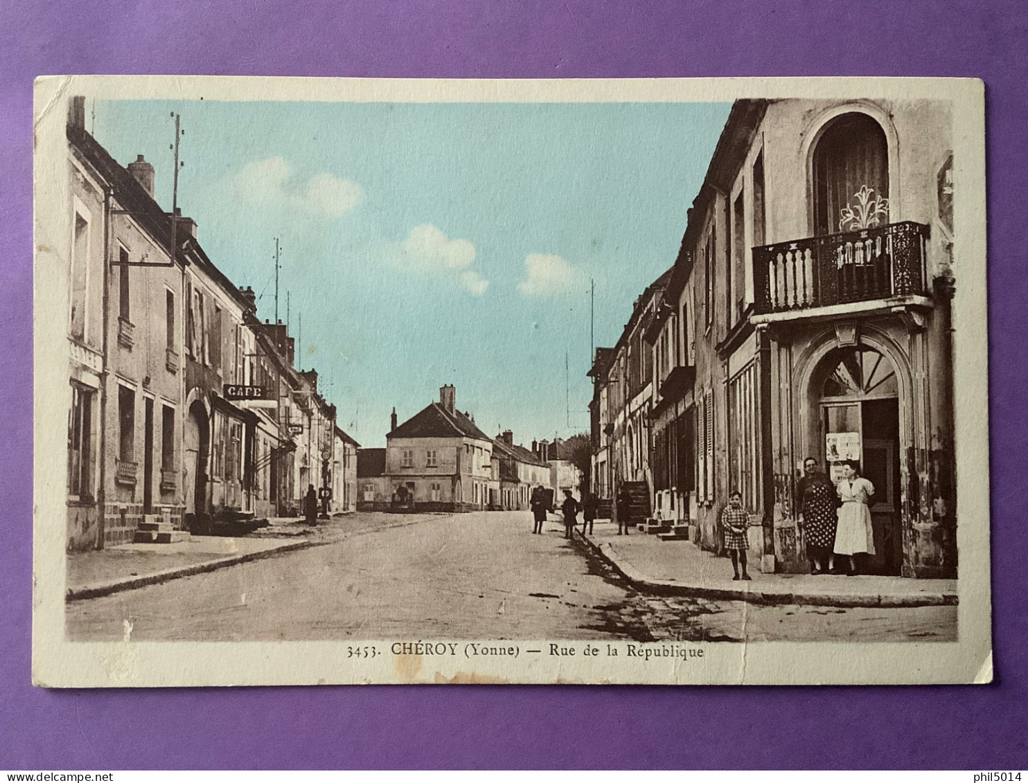 89       CHÉROY    Rue De La République    Plan Animé      Bon état - Cheroy