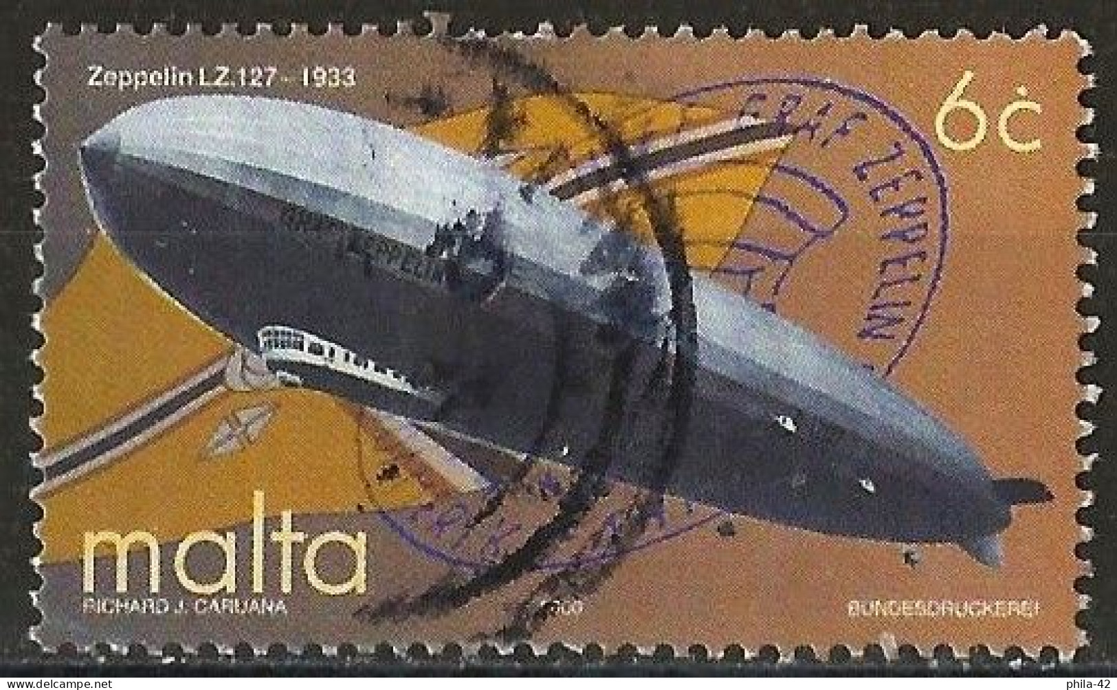 Malta 2000 - Mi 1130 - YT 1103 ( Graf Zeppelin LZ.127 ) - Malte