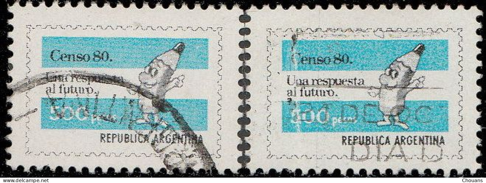 Argentine 1980. ~ YT 1229 X 10 - Recensement National - Oblitérés