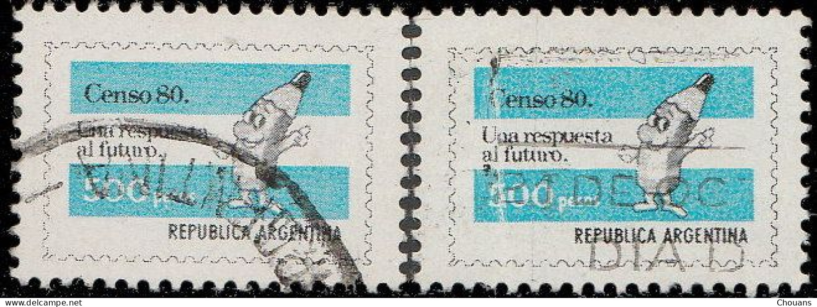 Argentine 1980. ~ YT 1229 X 10 - Recensement National - Usati