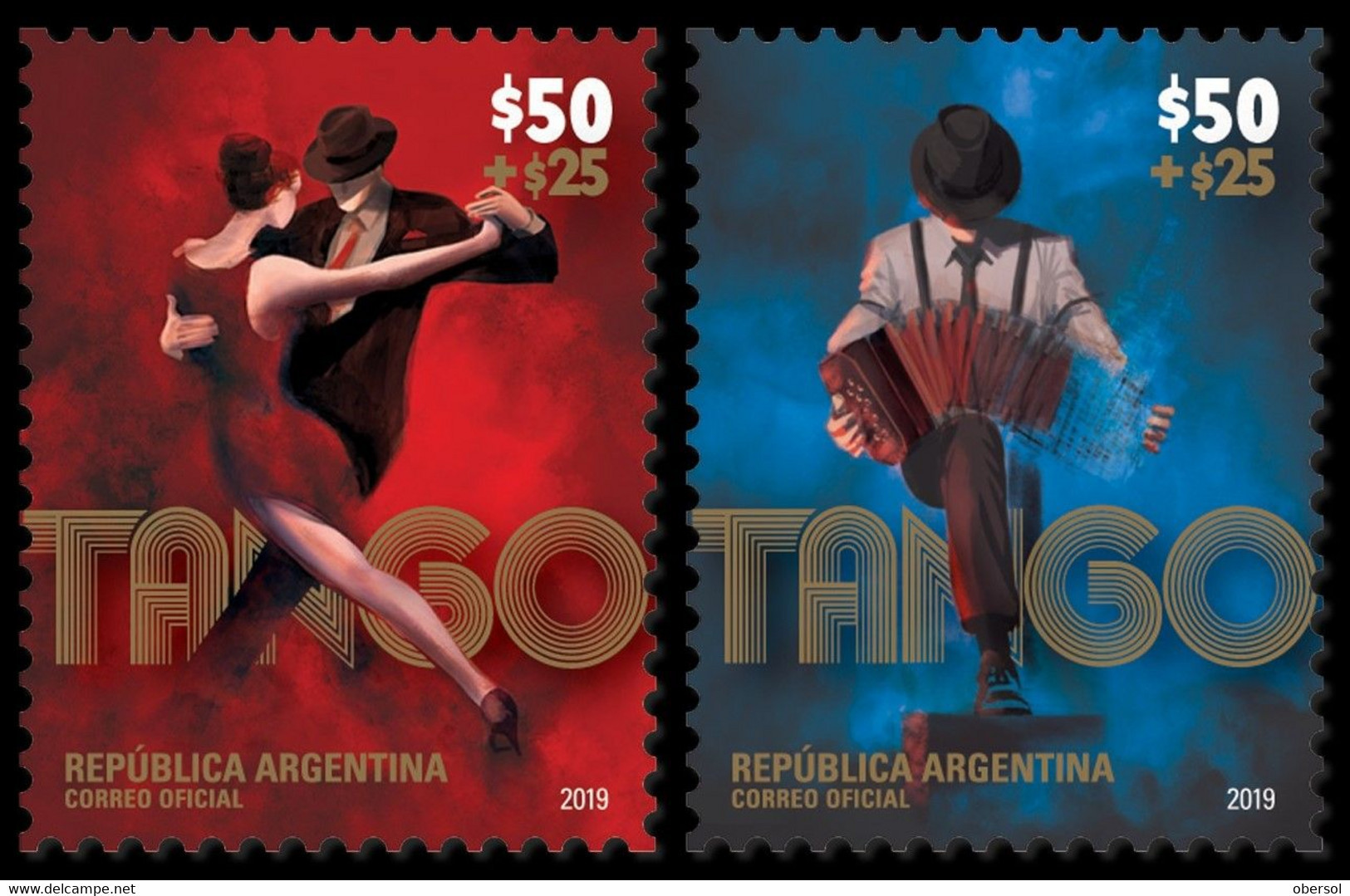 Argentina 2019 Tango Complete Set MNH - Unused Stamps