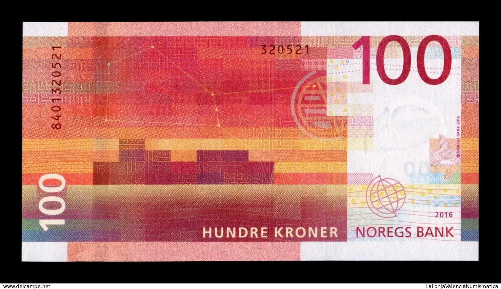 Noruega Norway 100 Kroner 2016 Pick 54 Sc Unc - Norvegia