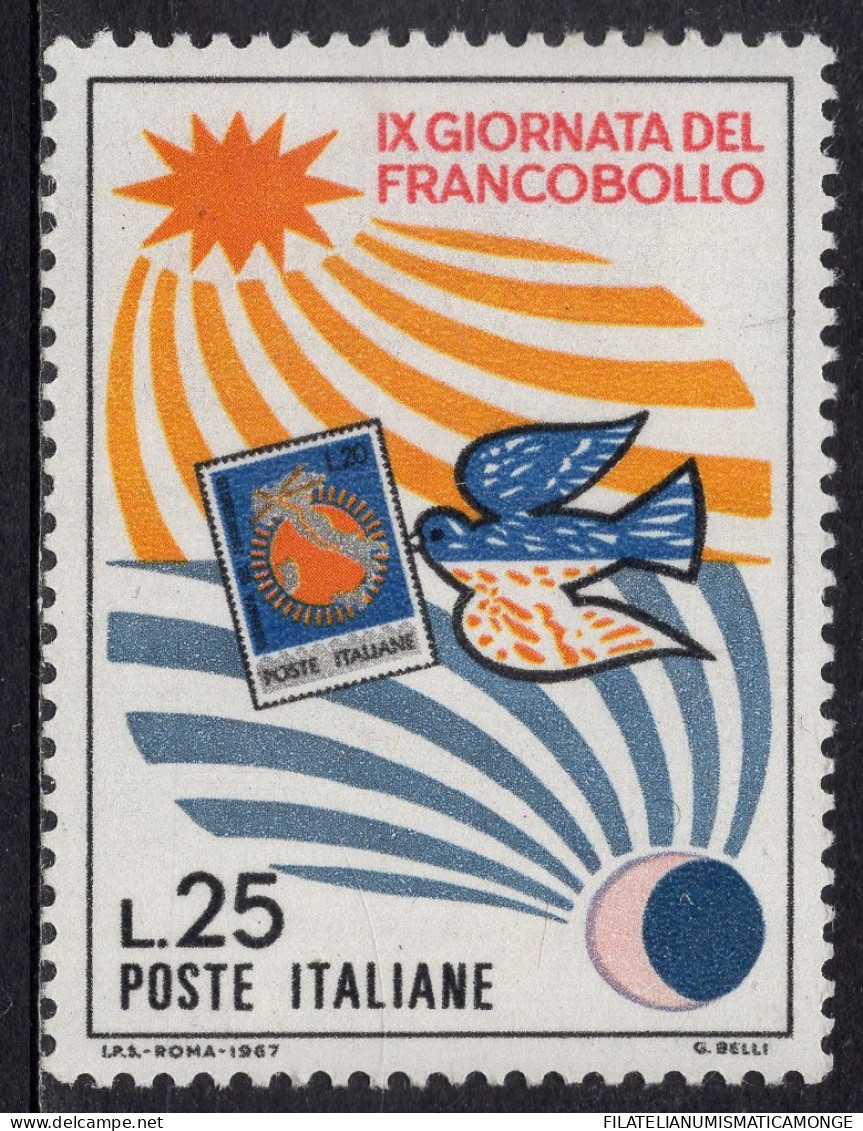 Italia / Italia 1967 Correo 992 **/MNH IX Día Del Sello.  - 1961-70: Neufs