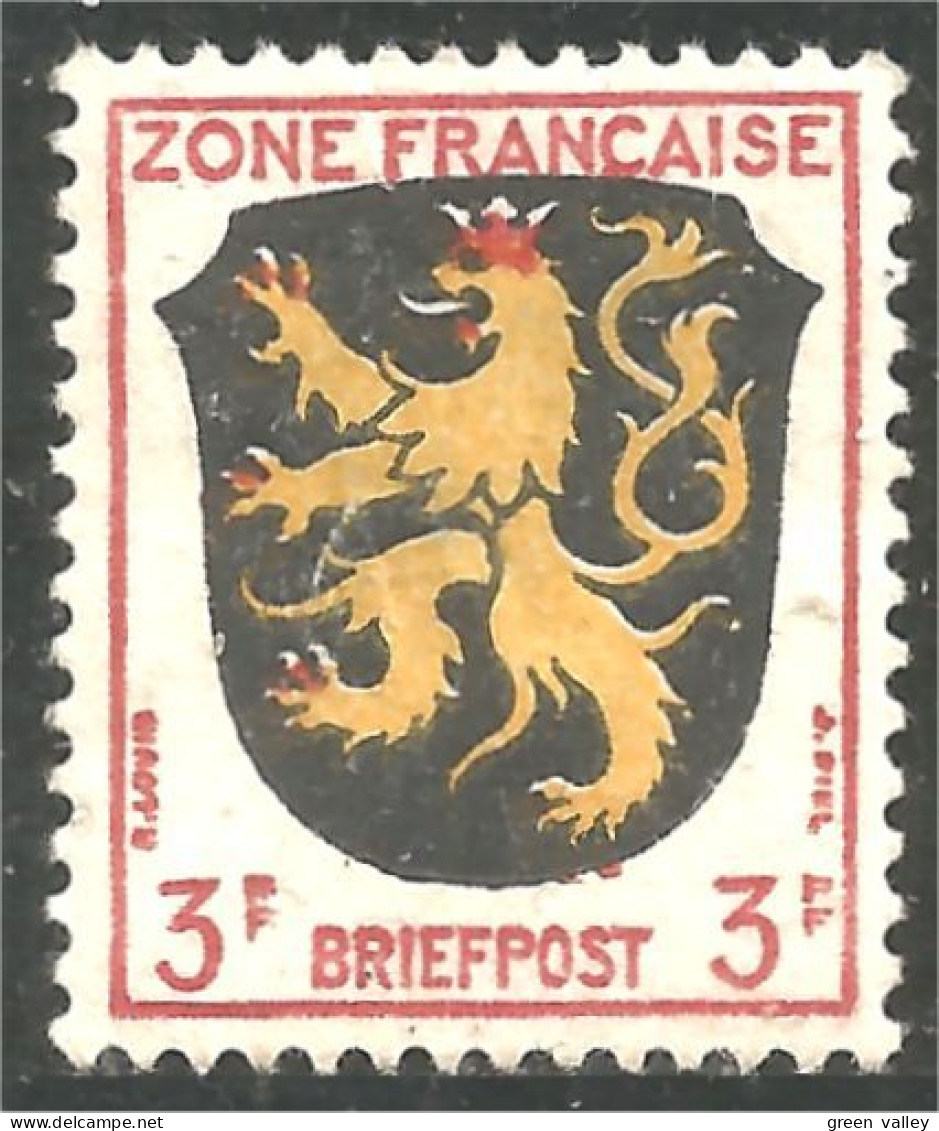 BL-37 Allemagne Occupation Blason Armoiries Coat Arms Wappen Stemma Palatinat MH * Neuf - Francobolli