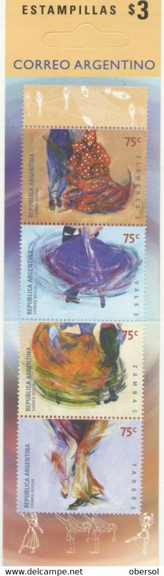Argentina 2001 Booklet Typical Dances MNH - Unused Stamps
