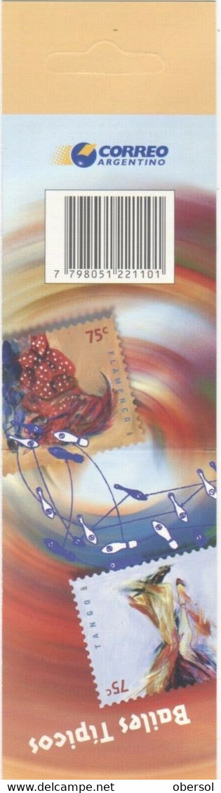 Argentina 2001 Booklet Typical Dances MNH - Ungebraucht