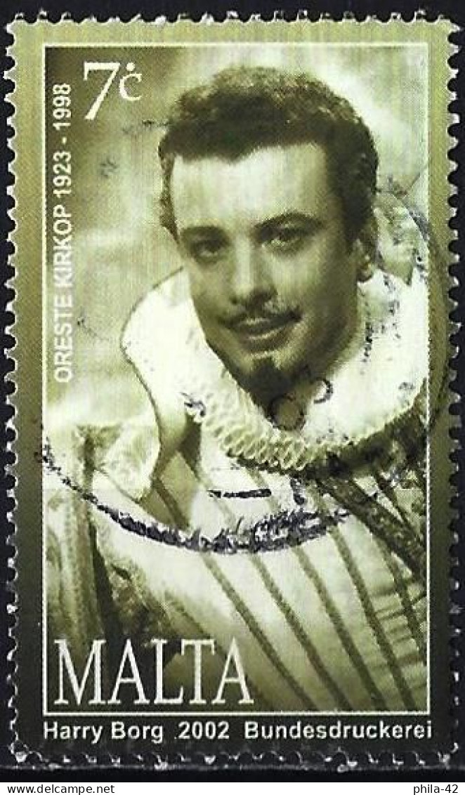 Malta 2002 - Mi 1244 - YT 1218 ( Oreste Kirkop, Opera Singer ) - Malte