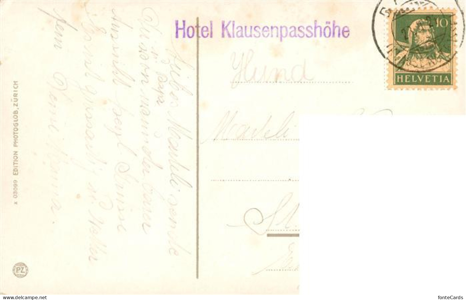 13931173 Klausenpasshoehe Hotel Klausen Passhoehe Mit Scheerhorn - Autres & Non Classés