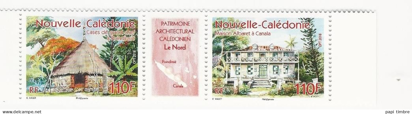 Nouvelle Calédonie - 2018 - Patrimoine Architectural Calédonien - N° 1333 Et 1334 ** - Unused Stamps
