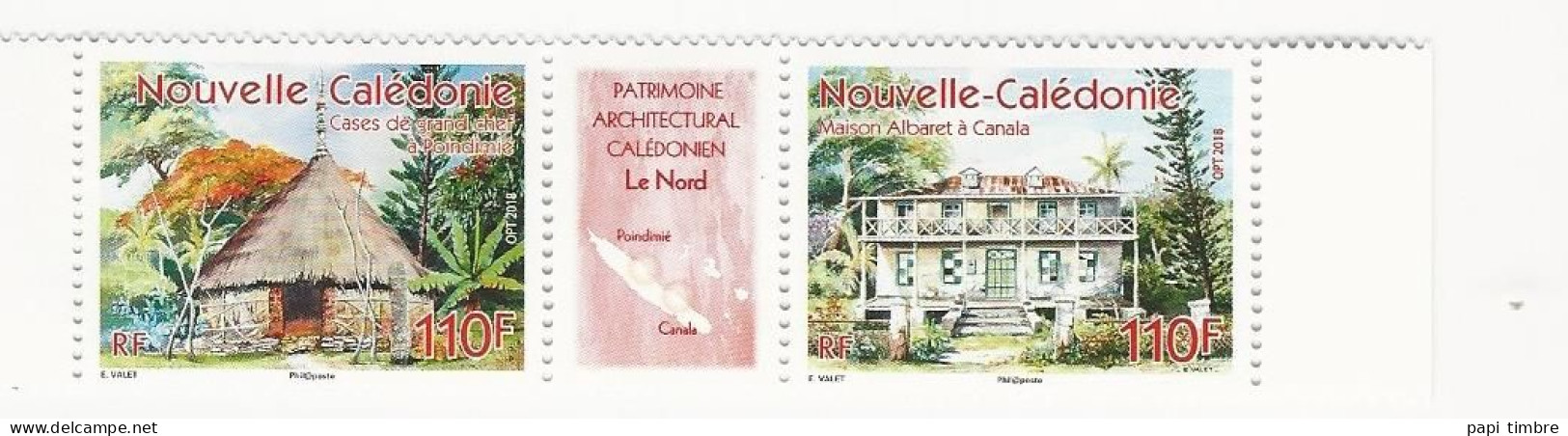 Nouvelle Calédonie - 2018 - Patrimoine Architectural Calédonien - N° 1333 Et 1334 ** - Ungebraucht