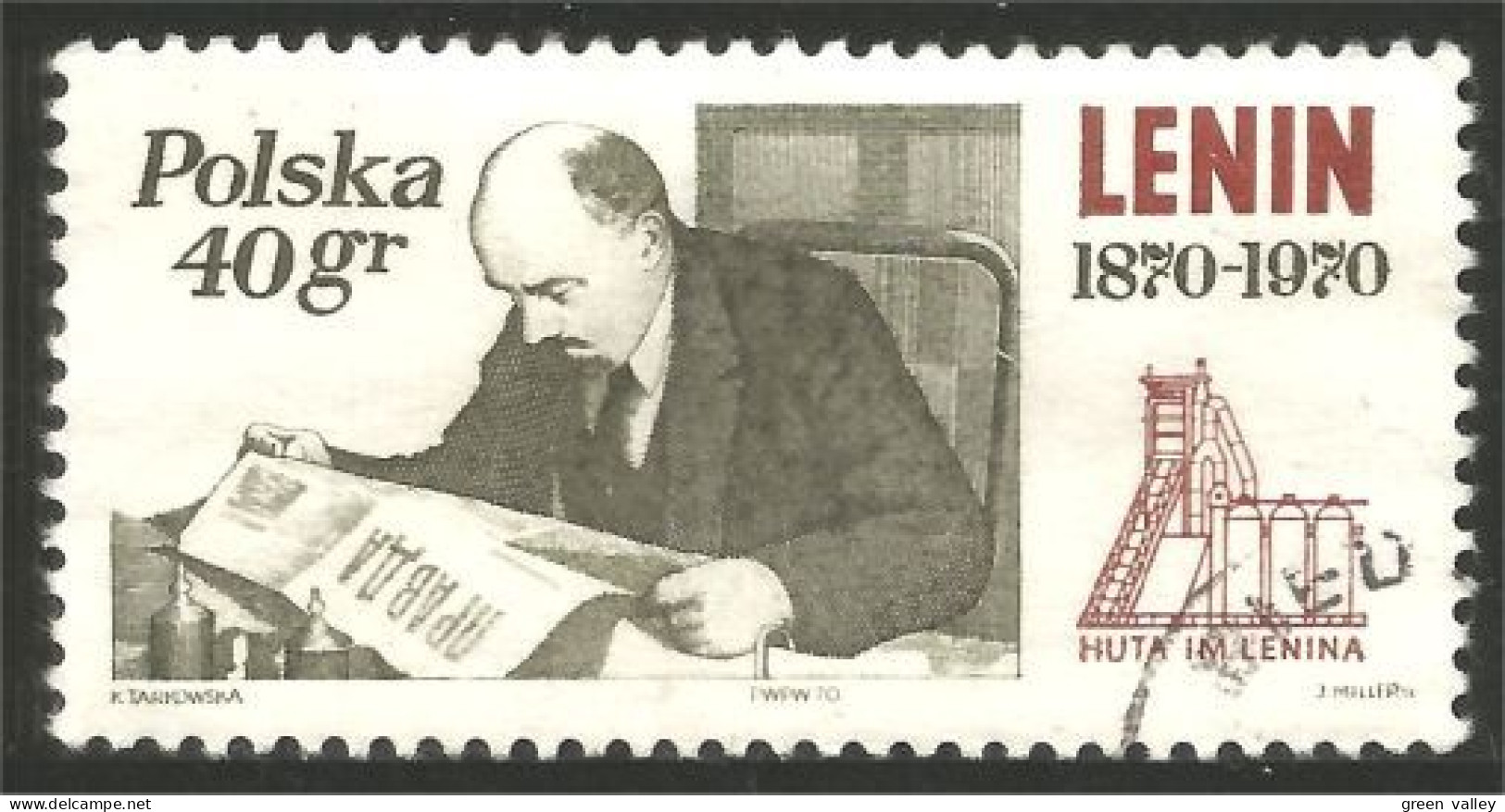 CE-1 Polska Lénine Lenin Journal Pravda Newspaper - Lenin