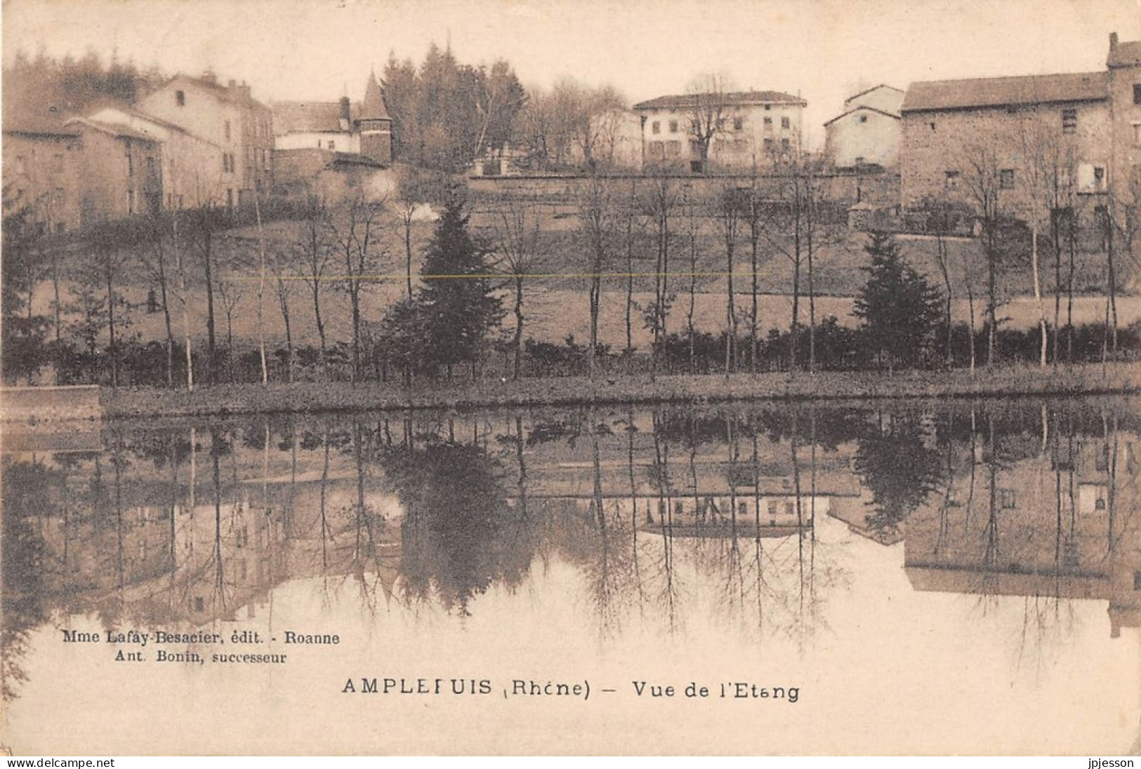 RHONE  69  AMPLEPUIS - VUE DE L'ETANG - CACHET  - Amplepuis