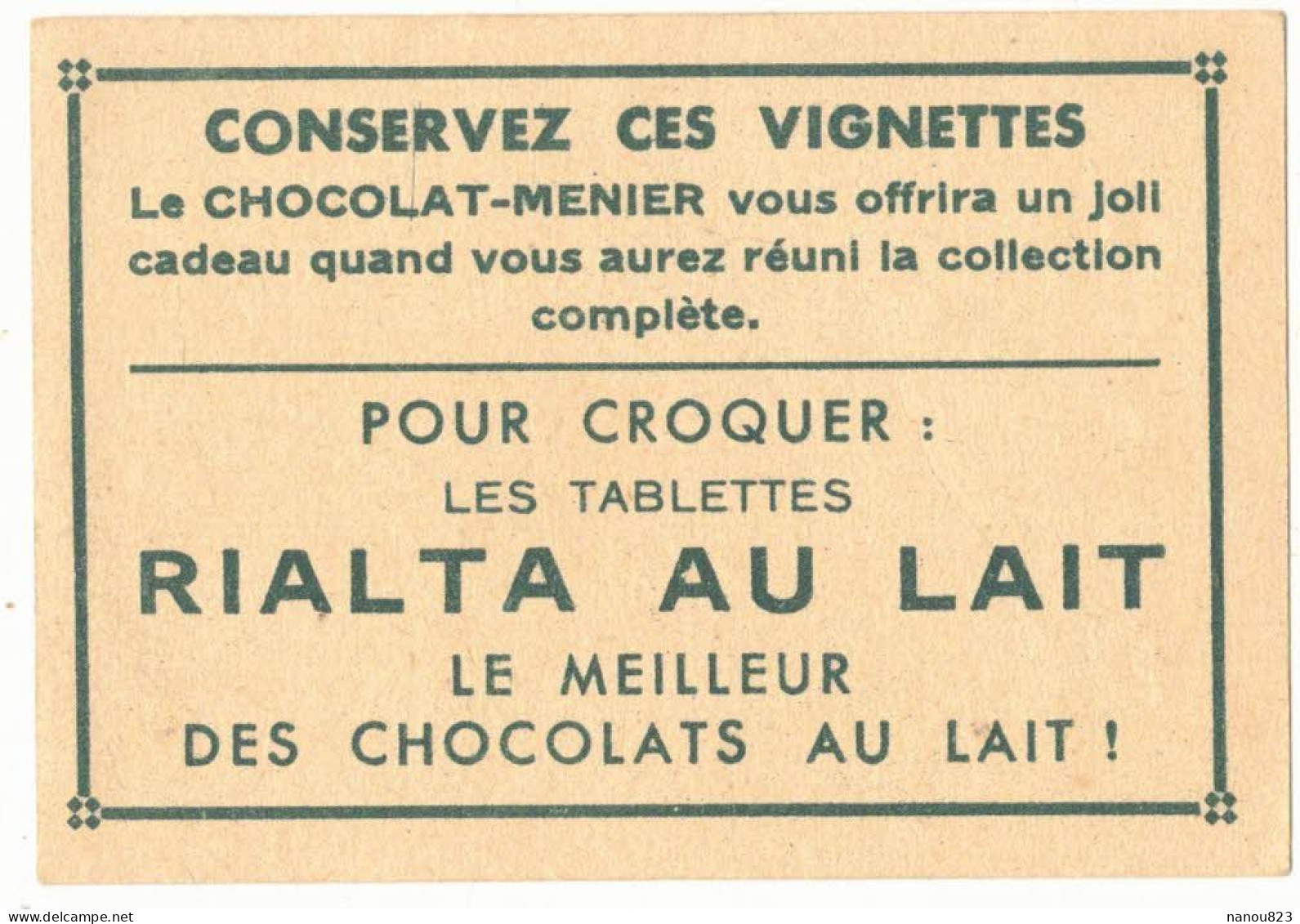 IMAGE CHROMO CHOCOLAT MENIER RIALTA AU LAIT N° 342 CANTAL ST SAINT FLOUR VUE GENERALE AUVERGNE - Menier