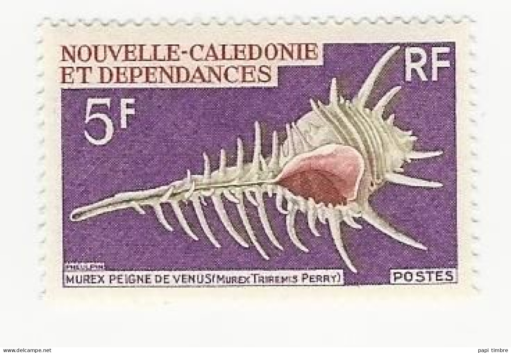 Nouvelle Calédonie - 1969 - Coquillages. - N° 359 ** - Unused Stamps