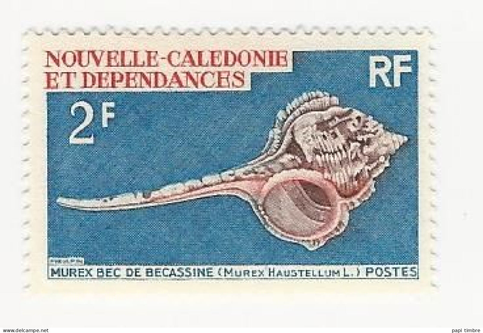 Nouvelle Calédonie - 1969 - Coquillages. - N° 358 ** - Unused Stamps