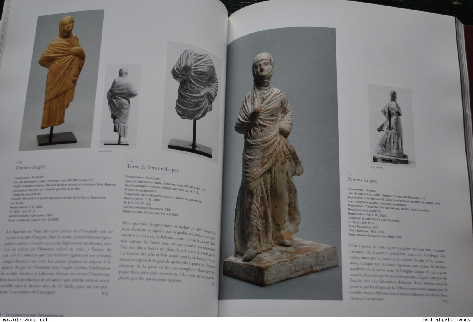 TANAGRA Mythe et archéologie Catalogue d'exposition Musée du Louvre 2004 / Grèce Statuaire Statues béotie terre cuite
