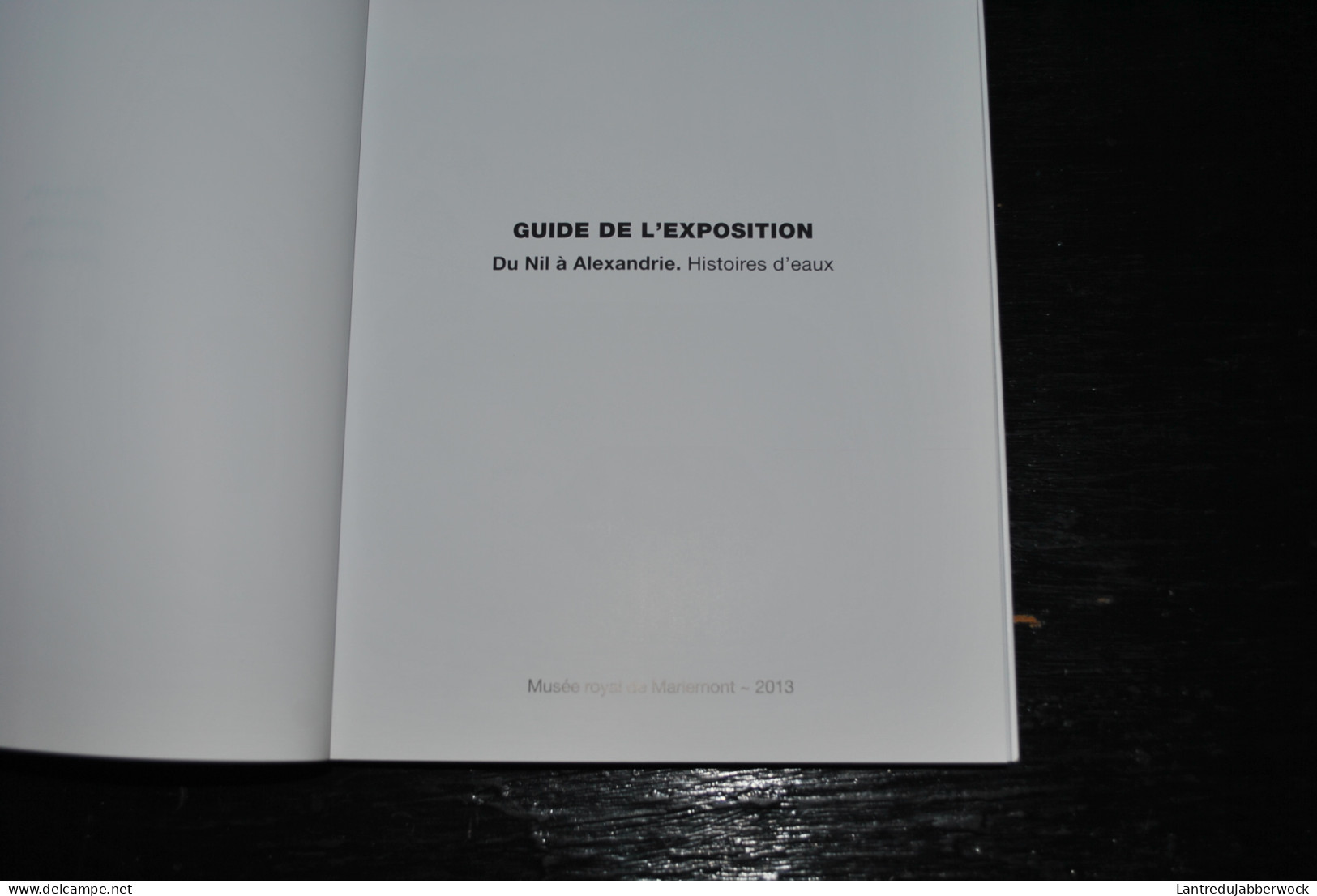 Du Nil à Alexandrie Histoire D'eaux Guide De L'exposition Mariemont 2013 Archéologie Egypte Monnaie Statuette Catalogue - Archéologie