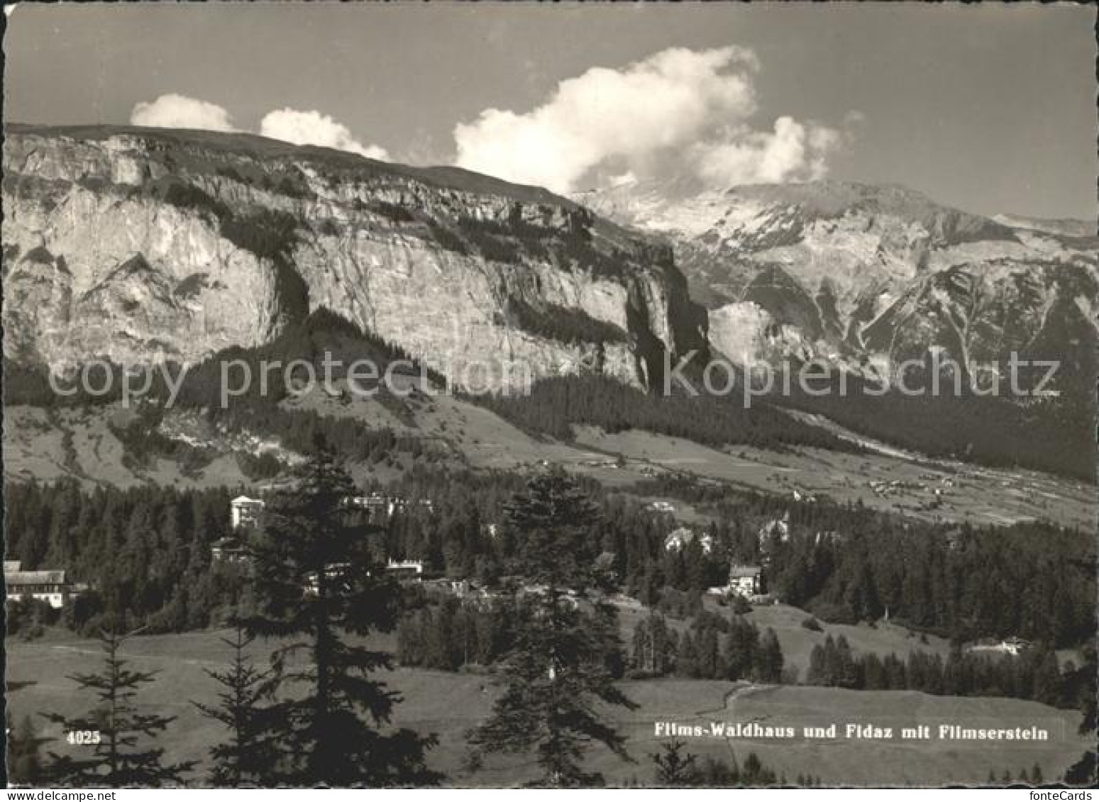 11847159 Flims Waldhaus Und Fidaz Mit Flimserstein Flims Waldhaus - Autres & Non Classés