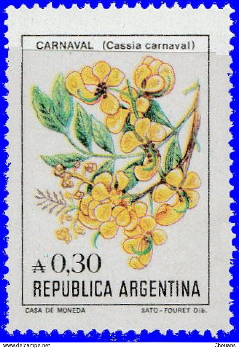 Argentine 1982. ~ YT 1471 + 1477** - 2 Fleurs - Unused Stamps