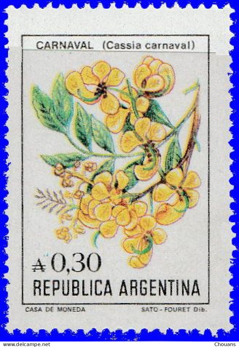 Argentine 1982. ~ YT 1471 + 1477** - 2 Fleurs - Nuovi