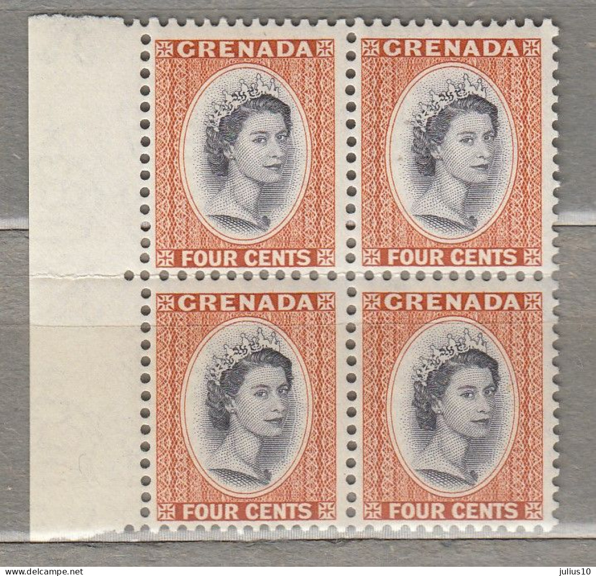 GRENADA 1953 Queen Elizabeth II - 4c MNH(**) #30078 - Grenade (...-1974)