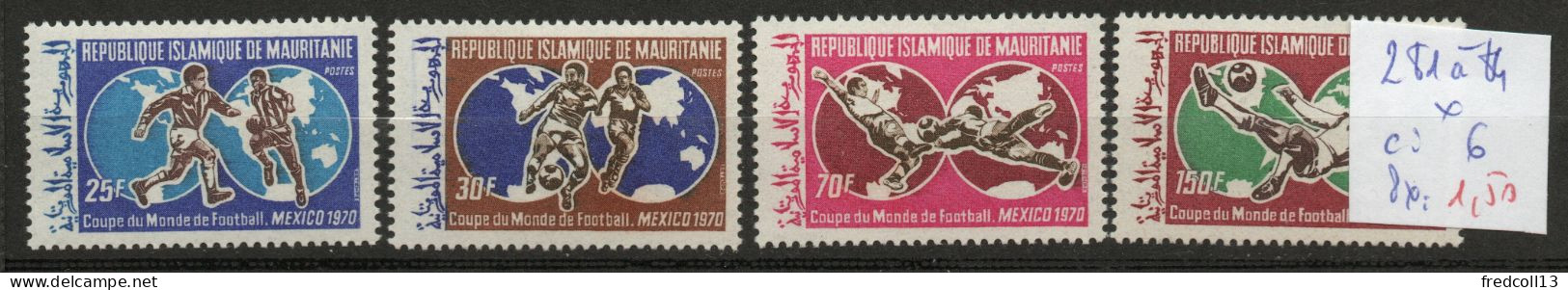 MAURITANIE 281 à 84 * Côte 6 € - 1970 – Mexico