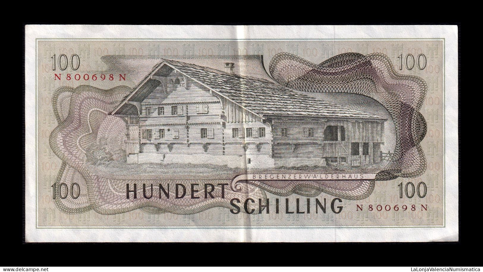 Austria 100 Schilling 1969 Pick 145 Mbc/Ebc Vf/Xf - Oesterreich