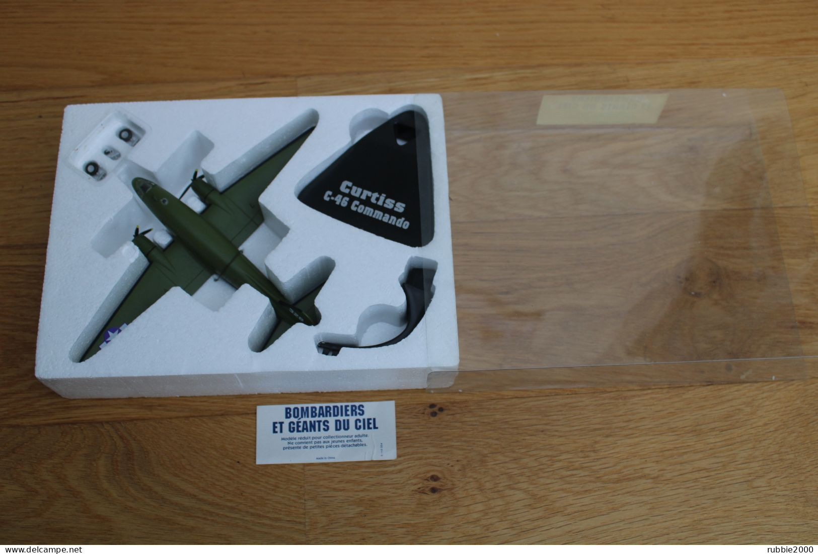 MAQUETTE AVION CURTISS C 46 COMMANDO US AIR FORCE 1939 1945 WWII SERIE BOMBARDIERS GEANTS DU CIEL AVIATION - Airplanes