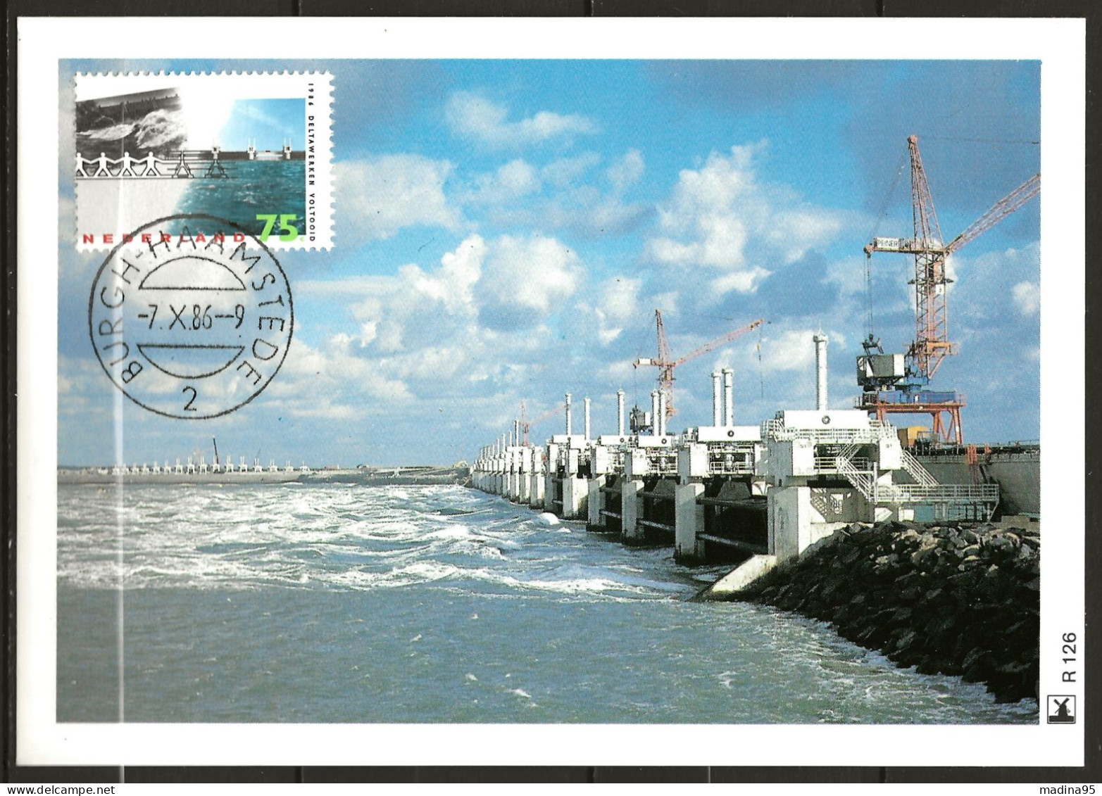 PAYS-BAS:  CM: N° YT 1275 Et 1276, Sur 2 Cartes Maximum Diff., 7/10/1986, TB - Maximum Cards