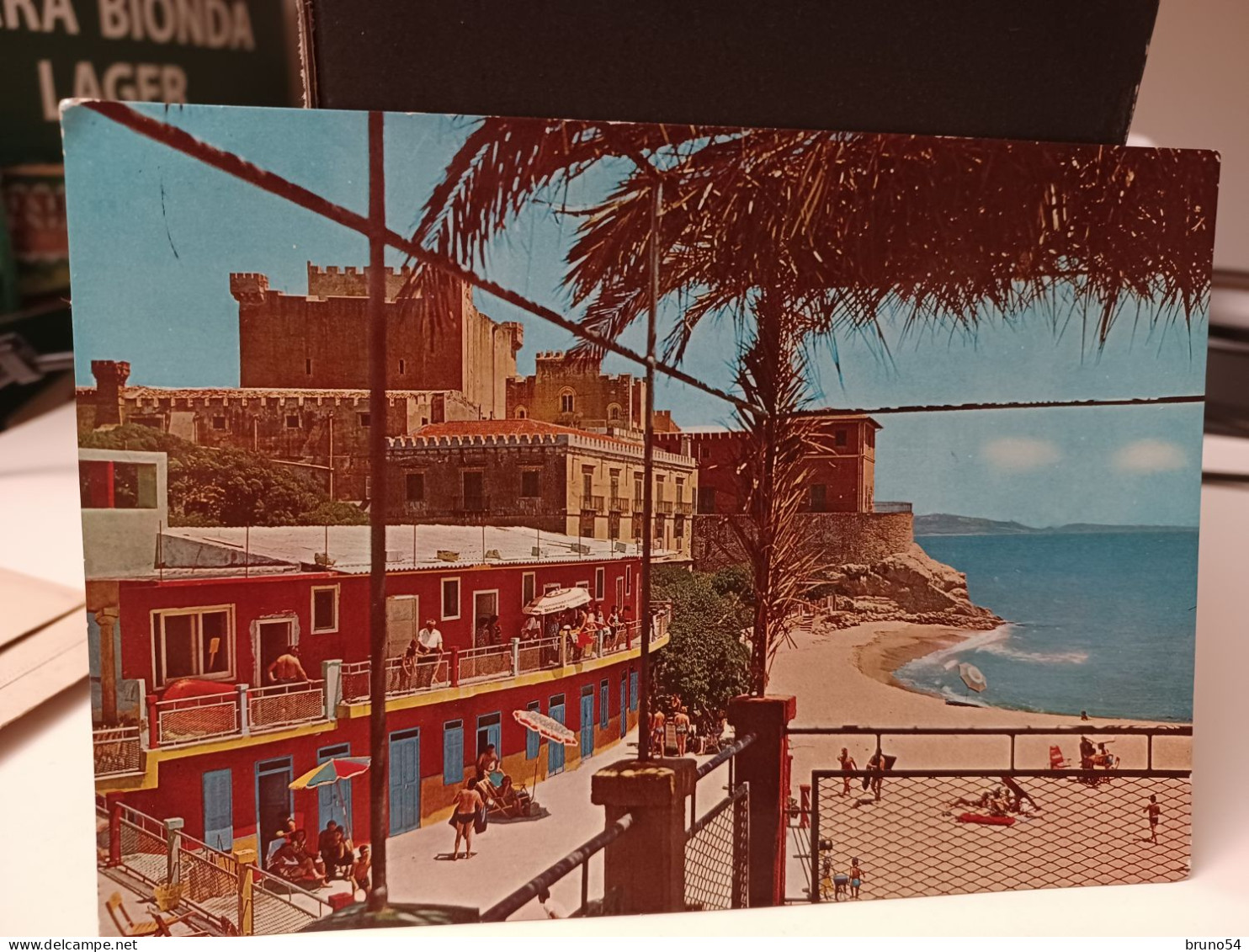 Cartolina Castello Di Falconara (Butera) Provincia Caltanissetta 1971,spiaggia - Caltanissetta