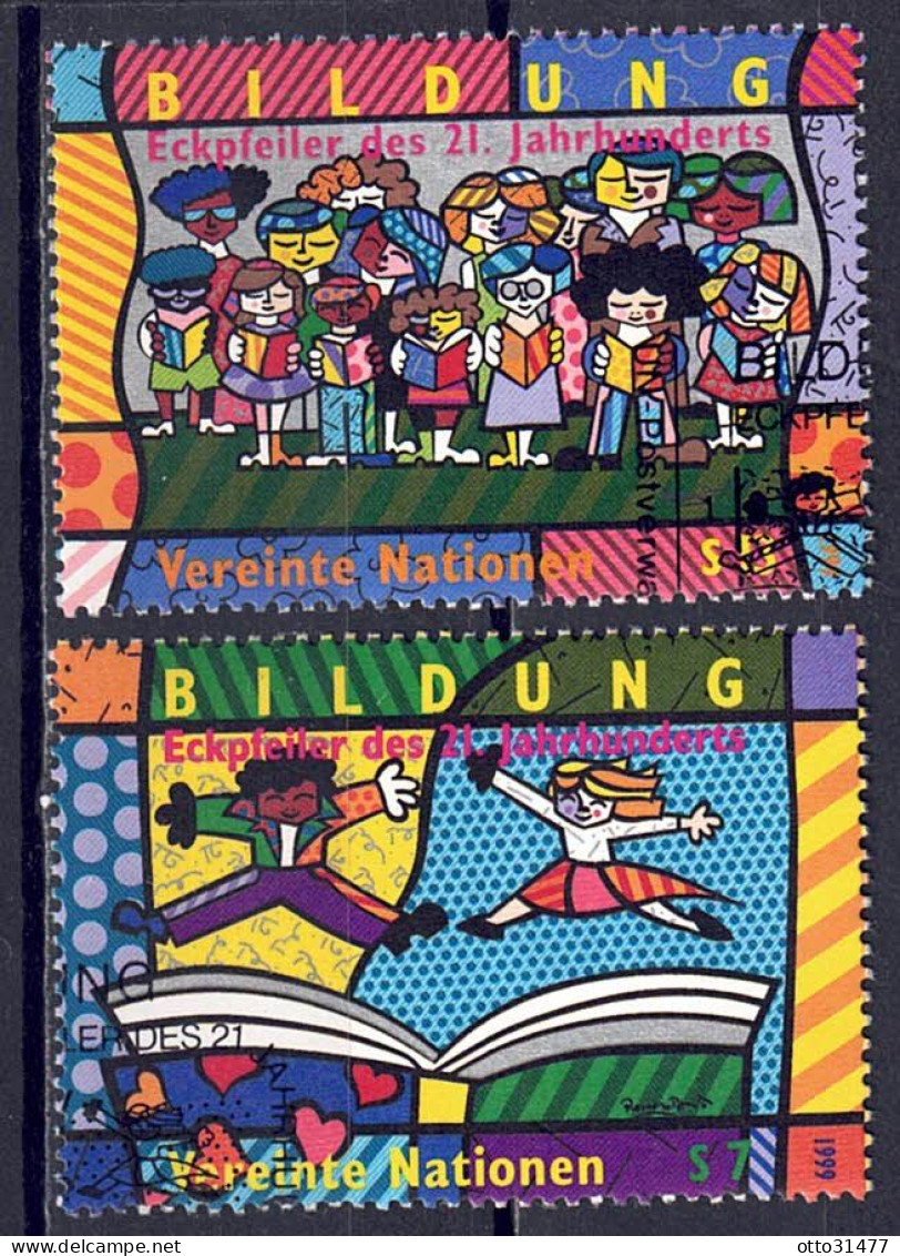 UNO Wien 1999 - Bildung, Nr. 300 - 301, Gestempelt / Used - Used Stamps