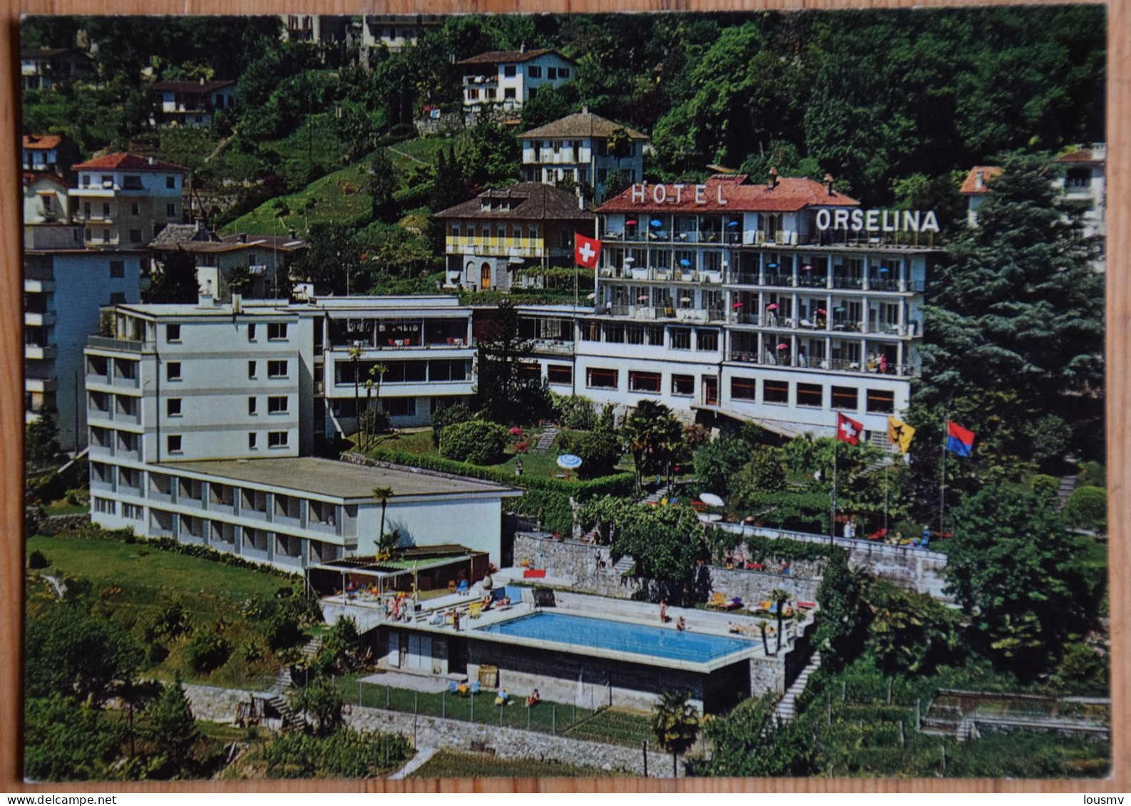 Orselina-Locarno - Hotel Orselina (Luftaufnahme) - Animée  Petite Animation - Piscine - (n°28623) - Orselina