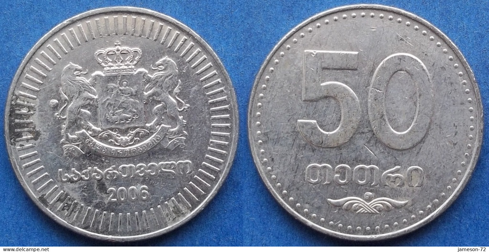 GEORGIA - 50 Thetri 2006 KM# 89 Independent Republic (1991) - Edelweiss Coins - Georgia