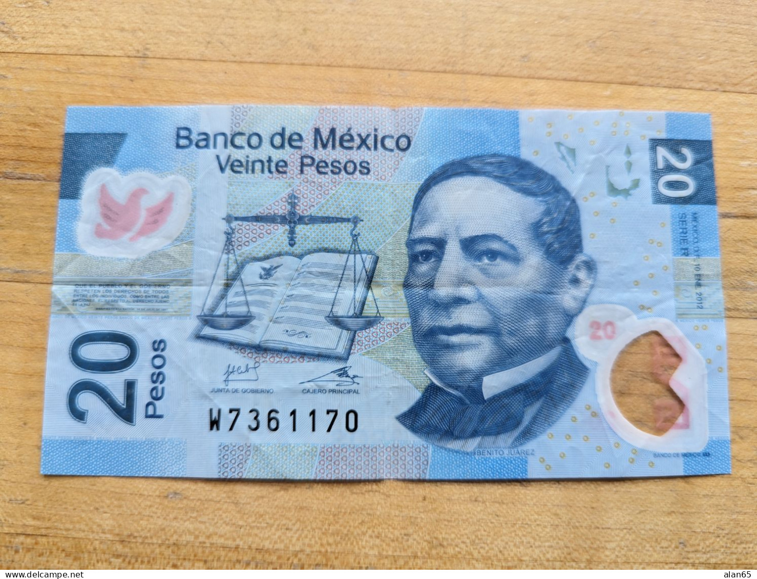 Mexico Lot Of 2 Banknotes, #64b 1973 20 Pesos And #122g 2012 20 Pesos - Mexique