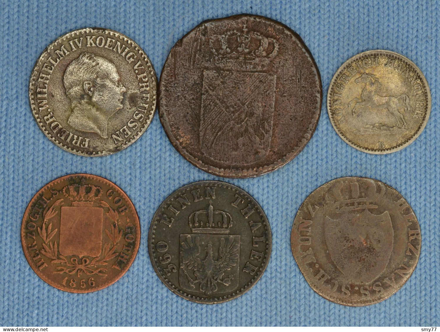 German States • 6x • In Various Grades [Prussia, Baden, Nassau, Hannover, Sachsen Coburg-G.]  [24-097] - Collections