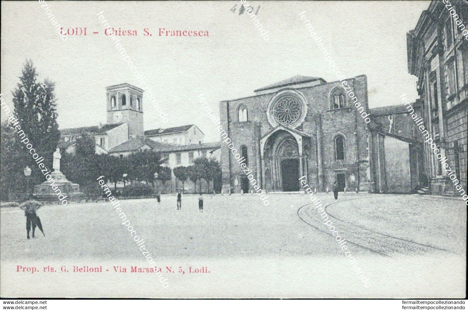 Ag727 Cartolina Lodi Citta' Chiesa S.francesco - Lodi