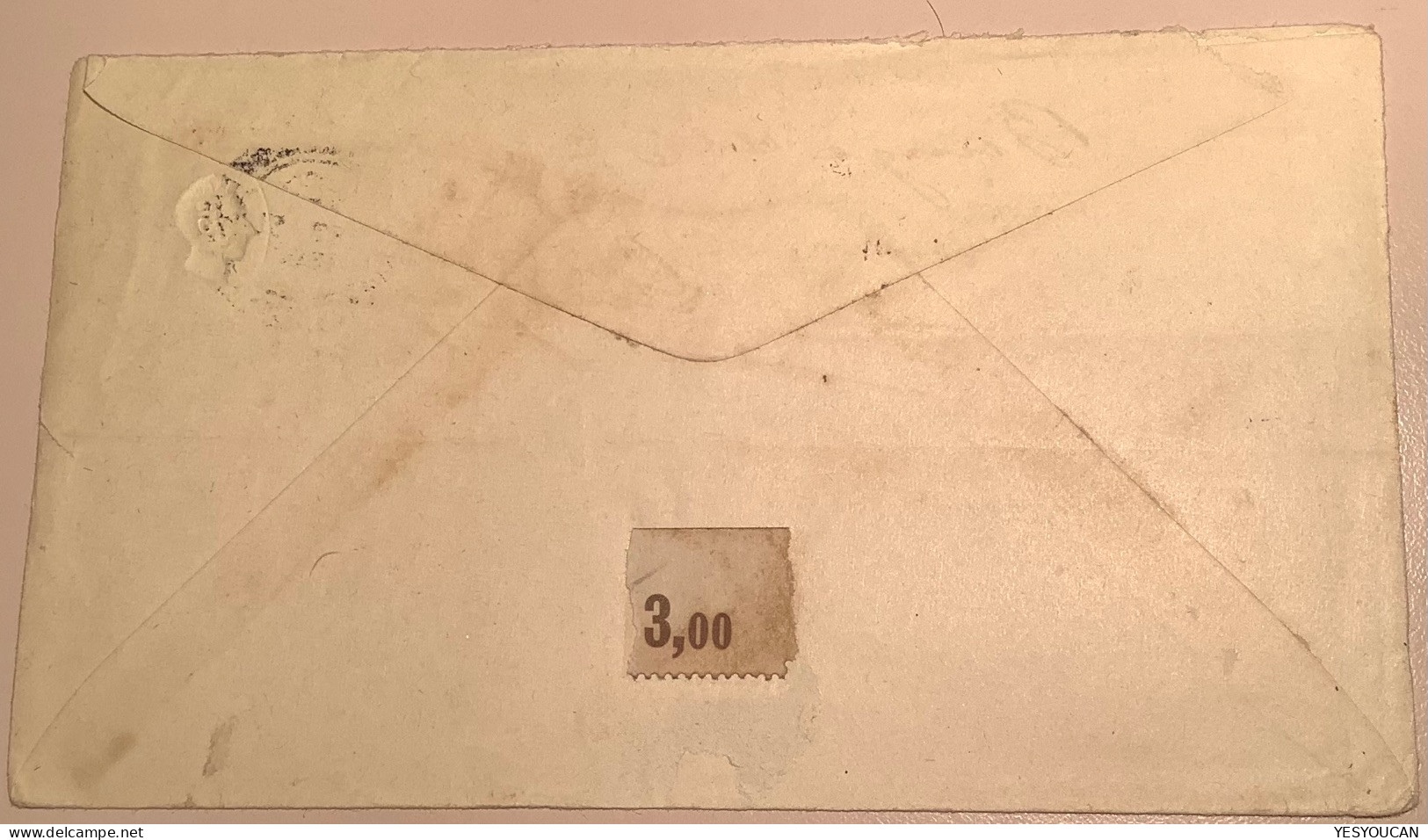 Ecuador 1892 5c Carmine Postal Stationery Envelope Used H&G 5 (entier Cover Lettre - Equateur