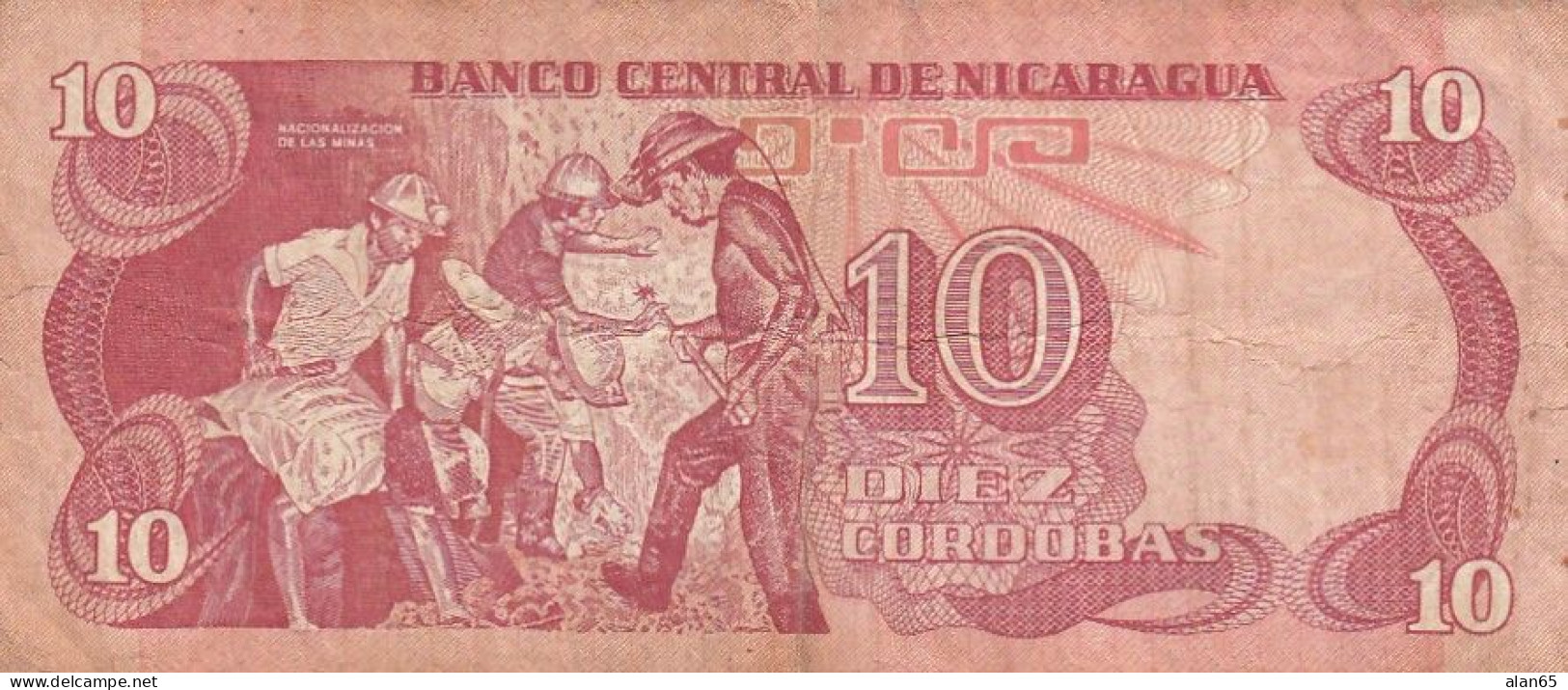 Nicaragua Lot Of 3, #134 10 Cordobas, ##135 20 Cordobas, #136 50 Cordobas C1979 Banknotes - Nicaragua