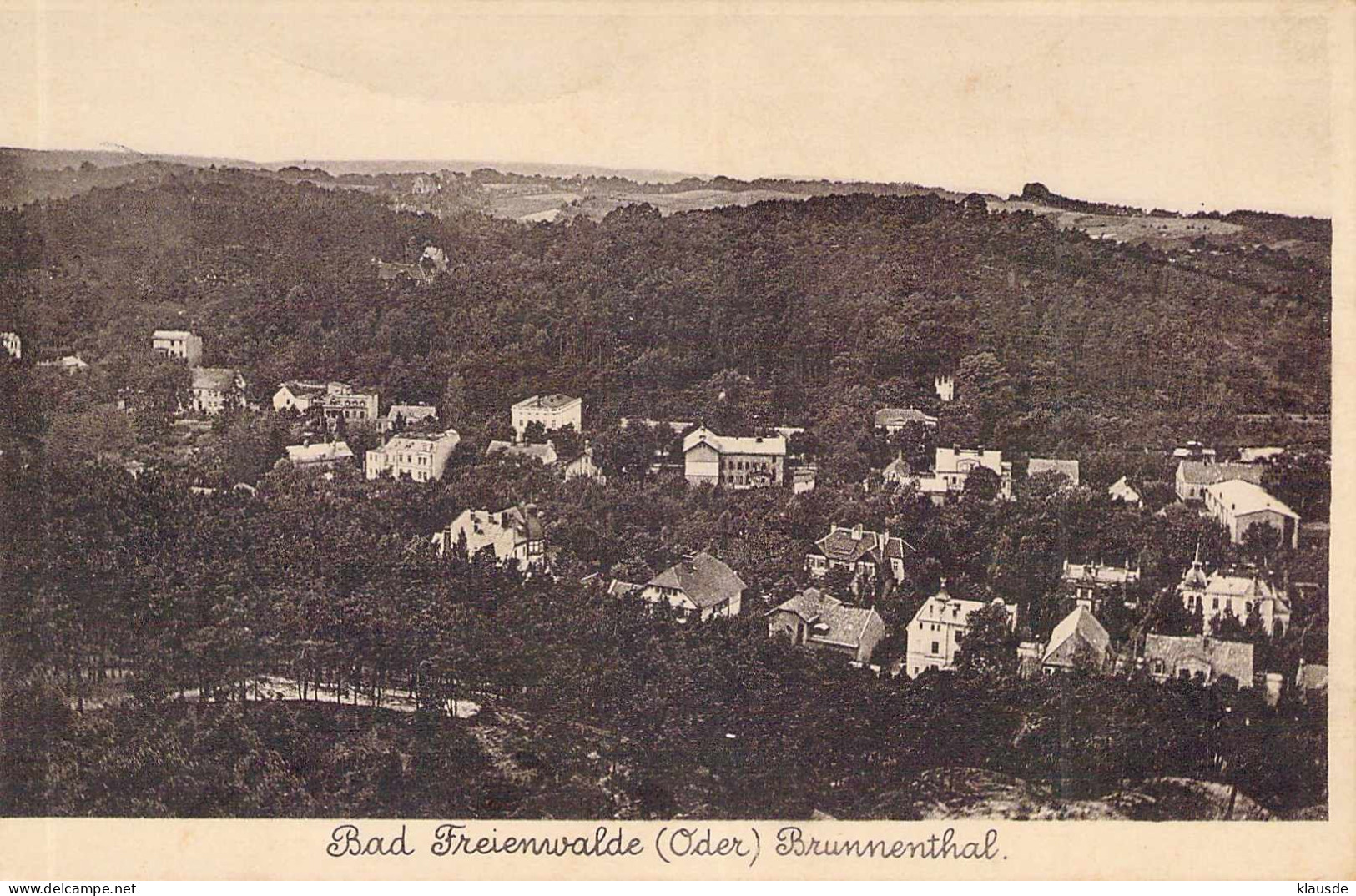 Bad Freienwalde - Brunnenthal Gel.1935 - Bad Freienwalde