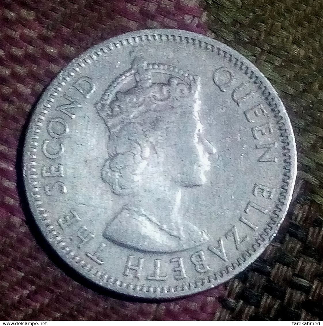 NIGERIA 1959, 1 Shilling - Elizabeth II (1st Portrait) KM# 5 - Agouz - Nigeria
