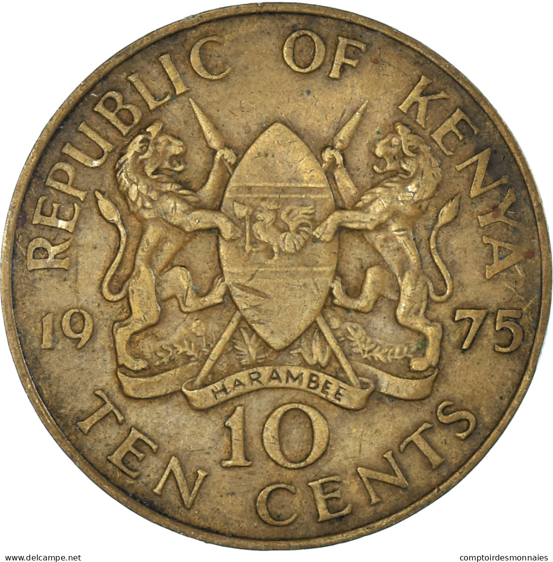 Kenya, 10 Cents, 1975 - Kenya