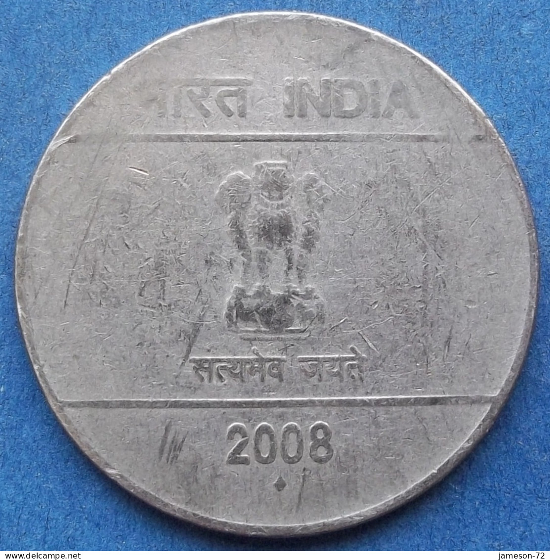 INDIA - 2 Rupees 2008 "Hasta Mudra" KM# 327 Republic Decimal Coinage (1957) - Edelweiss Coins - Georgien