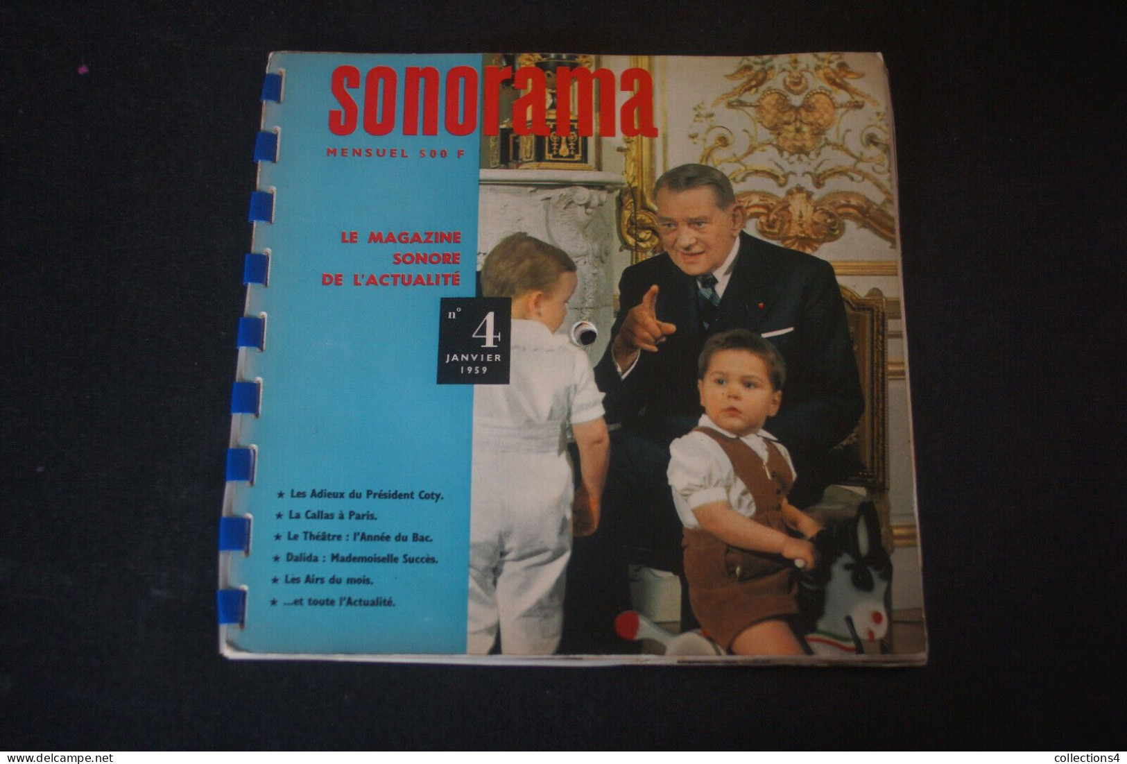 SONORAMA N°4 JANV 1959 CALLAS.DALIDA.(WHEN.L EAU VIVE.HULA HOOP.PAUL ANKA) ET + - Spezialformate