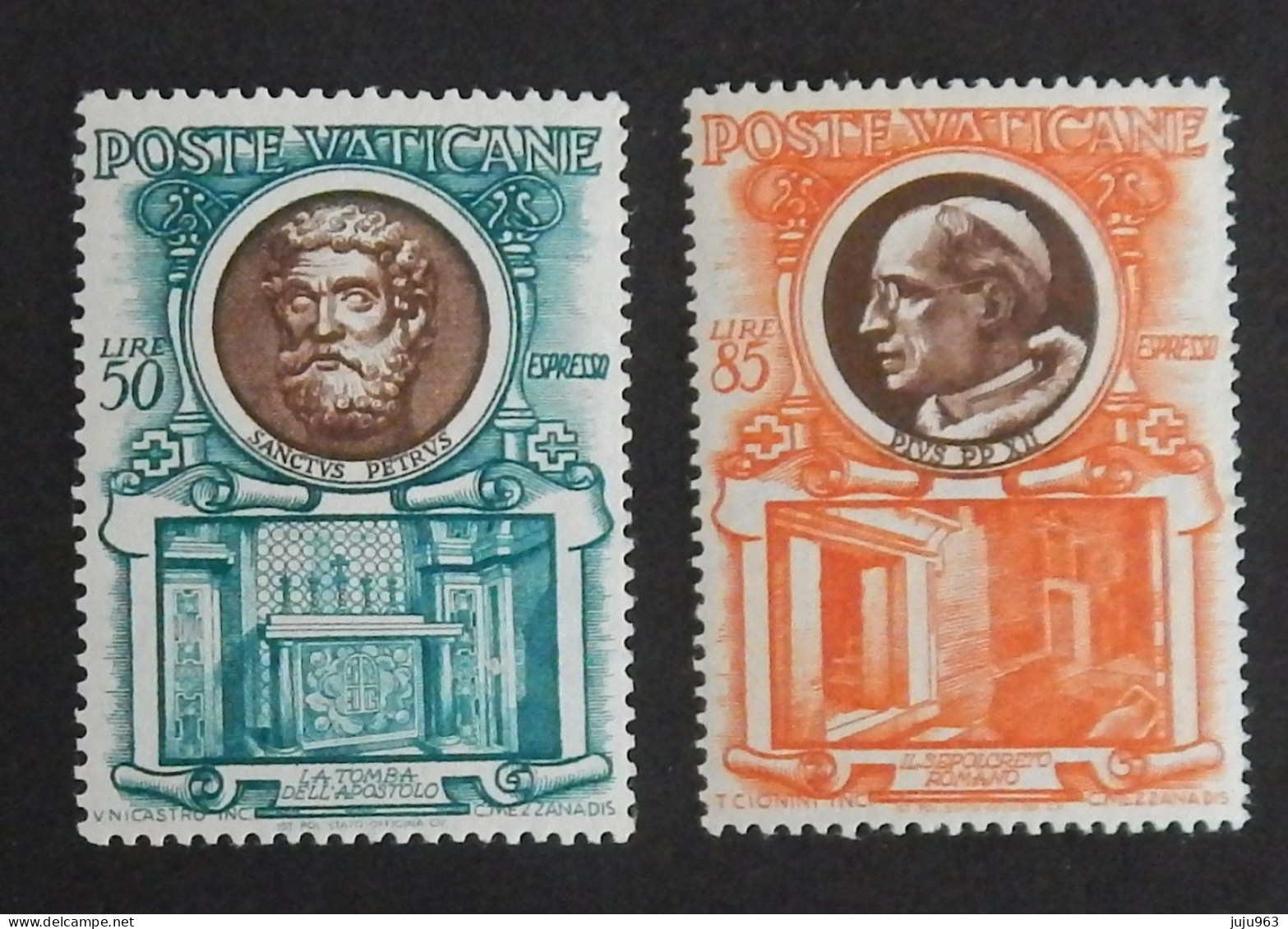 VATICAN EXPRES YT 13/14 NEUFS**MNH "SERIE DES PAPES" ANNÉE 1953 - Exprès